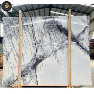 Vente en gros Comptoirs en marbre blanc poli Milas Lilas Carreaux Dalles Supplie - Product Image 3