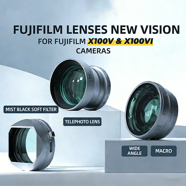 AF Wide-Angle Macro 1.5x Telephoto Autofocus Lens for Fujifilm X100VI
