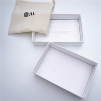 Boîte de base de couvercle cadeau rigide en papier cartonné personnalisé pour insertion de portefeuille, logo personnalisé carré/rectangle recyclable avec revêtement UV fait main