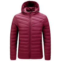 Veste matelassée réversible à capuche au design simple, coupe-vent, séchage rapide, respirante, avec rembourrage chaud, style streetwear décontracté pour la saison hivernale