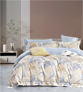 Novos Conjuntos de Cama de Algodão Estampado para Hotel, Conjuntos de Capa de Edredom de Tecido Estampado com MOQ Pequeno, Conjuntos de Lençóis de Hotel Estampados - Product Image 1