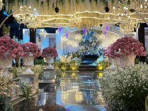 By240033 Hall Trần Rèm Cửa Trang Trí Treo Trần Rèm Đám Cưới Trần Rèm Với Ánh Sáng Cho Đám Cưới Tổ Chức Sự Kiện Bên - Product Image 2