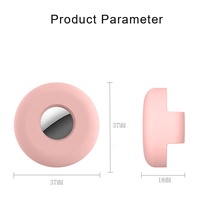 Housse de protection en silicone pour collier de chien, étui de protection pour traceur de portefeuille Apple AirTags