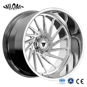 Roues en alliage à lèvres profondes de Style H jante polie argentée roue de gros camion forgée pour Ford <span class=keywords><strong>Dodge</strong></span> Ram2500 Gmc pour <span class=keywords><strong>Dodge</strong></span> <span class=keywords><strong>Ram</strong></span> pour Chevy - Product Image 1