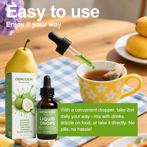 OEM Soursop Bitters Liquid Drops 10 in 1 with Sea <strong>Moss</strong>, Moringa, Black Seed Oil , Ashwagandha Herbal Drops for Wellness - Product Image 4