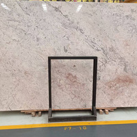 Slab Marmer Pink Format Besar Poles Berkualitas Terbaik Ramah Lingkungan Desain Modern untuk Pelapis Dinding Eksterior Kamar Mandi Dapur