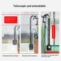 Filtre externe silencieux pour poissons, tortues et petits aquariums - Système de purification et de circulation de l'eau pour aquariums à faible niveau d'eau
