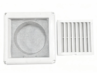 Grille d'aération en plastique de haute qualité 100 125 150 mm, design moderne carré pour conduits de ventilation et sorties d'air, systèmes CVC