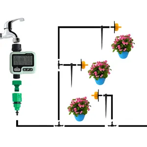 Elettronico timer di pioggia sensore di plastica per la pianta cortili serra con schermo digitale giardino esterno cortile tubo di irrigazione