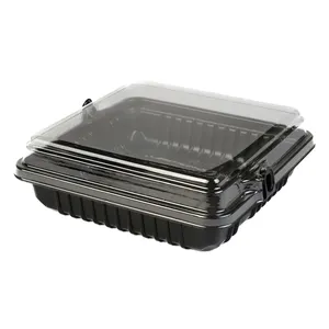 Best Sale Tight Secure Food Grade Small Square Plastic Food Container For Restaurant