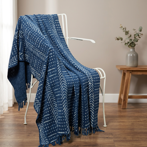 Edredón de Lujo Suave de Lyocell y Algodón Estampado con Borlas - Manta de Verano para Cama, Decoración del Hogar y Viajes - Product Image 2