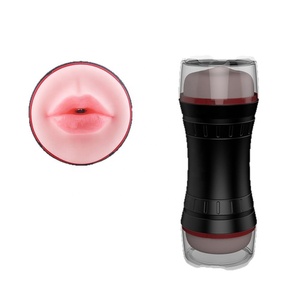Masturbador Masculino con Vibración, Vagina Real de Bolsillo, Copa de Masturbación Oral, Forma de Linterna, 100% Impermeable, Happy Love, Sexo para Adultos - Product Image 2