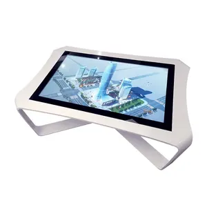 Mesa de centro con pantalla táctil interactiva, mesa inteligente con señal digital y pantalla táctil