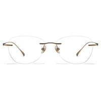 Montura de Titanio Puro 99525 para Gafas Ópticas, Montura Clásica sin Aro, Superligera, Alta Calidad, Suministro Directo de Fábrica