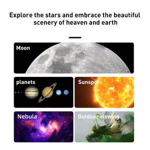 Télescope astronomique monoculaire à ouverture de 114mm bon marché pour l'observation de la lune dans l'espace profond - Product Image 5