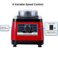 Licuadora Comercial de 2200W, 2L, 9 Velocidades, Motor de Cobre Puro, Resistente, Libre de BPA, Trituradora de Hielo, Procesador de Alimentos, a Prueba de Fugas
