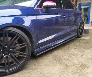 Estensioni Laterali in Fibra di Carbonio di Alta Qualità per <span class=keywords><strong>Audi</strong></span> <span class=keywords><strong>A3</strong></span> 8V SLINE S3 Sedan 2013-2019 - Product Image 3