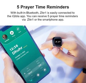 Anillo inteligente giratorio con contador de salud a precio de venta al por mayor con función de cuentas tasbih, anillos Zikr inteligentes BT para hombres para Android o iOS - Product Image 3