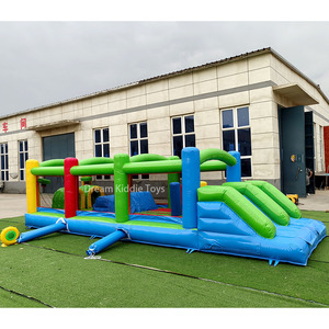 Toboggan gonflable de videur de jeux d'obstacles de piscine d'eau pour des enfants adultes utilisation humide PVC loyer toboggan de maison de rebond extérieur - Product Image 4