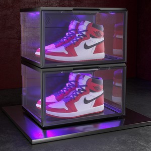 <span class=keywords><strong>Scatola</strong></span> <span class=keywords><strong>per</strong></span> <span class=keywords><strong>Scarpe</strong></span> Intelligente con Illuminazione LED, Apertura Laterale, Controllo Vocale, Trasparente <span class=keywords><strong>per</strong></span> Sneaker - Product Image 4