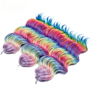 Bán Buôn Chất Lượng Cao Cao Cấp Sợi Chịu Nhiệt Sâu Sóng Ombre Tóc Vàng Bện Crochet Bện Tổng Hợp Phần Mở Rộng Tóc - Product Image 2