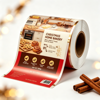Film laminé BOPP imprimé personnalisé haute vitesse pour emballage automatique, résistant à l'humidité, réutilisable, pour cadeaux de Noël, snacks, café et bonbons