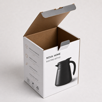 Boîte d'emballage personnalisée en carton ondulé auto-érectible pour petits appareils électroménagers, type tuck-end, pour bouilloire et théière électriques