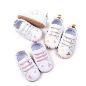 화이트 PU 아기 여자 스포츠 신발 통기성 미끄럼 방지 패션 트렌드 유아용 봄 가을 시즌 - Product Image 6