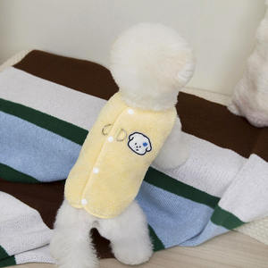 เสื้อกั๊กผ้าฟลีซสำหรับสัตว์เลี้ยงแบบเรียบง่ายอบอุ่นในฤดูใบไม้ร่วงและฤดูหนาว - Product Image 5