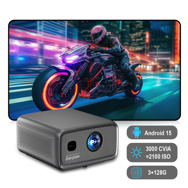 3000 CVIA / 2000 ISO Projector 4k Android 15 Projecteur 4k Proyector 4k Video Projector LED Beamer LCD 1080P 4k Projector