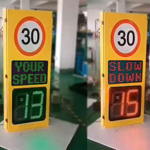 Cartello Stradale LED Portatile GA con Display Radar per Velocità, Alimentato a Energia Solare, in Alluminio, per Controllo Sicurezza Autostradale - Product Image 3