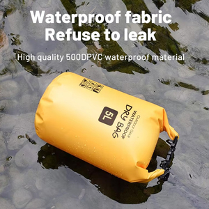 Sacs étanches flottants portables en PVC avec logo personnalisé pour la randonnée, 5L/15L, étanches IPX6, anti-poussière et anti-sable, enroulables, vente en gros - Product Image 2