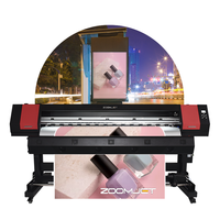 Zoomjet 3.2m 10ft double xp600 imprimante éco-solvant grand format extérieur flex bannière affiches machine d'impression