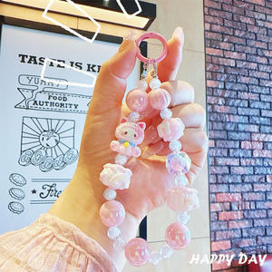 クリエイティブ アニメ キャラクター ビーズ 携帯電話チェーン キーホルダー かわいい フィギュア ペンダント 子供 女の子 ギフト アニメ キーホルダー おもちゃ バックパック アクセサリー - Product Image 2
