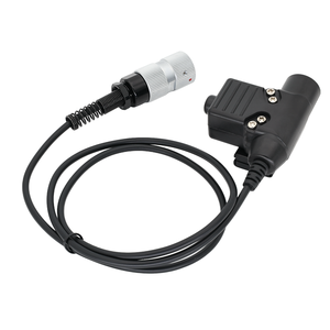 U94 كابل <span class=keywords><strong>PTT</strong></span> مع قابس NATO سماعة رأس 6 دبوس محول دفع إلى التحدث لراديو Tac مدمج لمستخدمي جهاز الاتصال اللاسلكي - Product Image 1