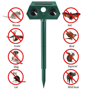Nouveau répulsif solaire à ultrasons <span class=keywords><strong>et</strong></span> LED stroboscopique pour chats, chiens, oiseaux, rongeurs, serpents, sangliers - Dispositif de lutte antiparasitaire extérieur - Product Image 5