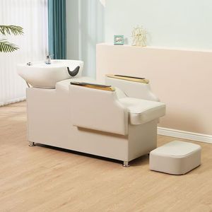 Cama de lavado de cabello moderna de alta calidad para peluquería, tipo semi-recostada, especial para salones. - Product Image 2