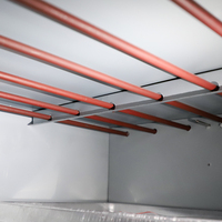 Four électrique commercial à 1 niveau et 3 plateaux en acier inoxydable pour restaurant, boulangerie, pizzeria, hôtel, restauration