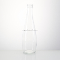 Eau pétillante personnalisée de 11oz claire 330ml 33cl eau minérale en forme de larme pour soda avec bouchon à vis