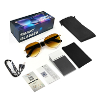 Lunettes Intelligentes F61 : Dispositif Portable avec Navigation GPS Précise, Lunettes Audio Intelligentes Sans Fil pour le Voyage