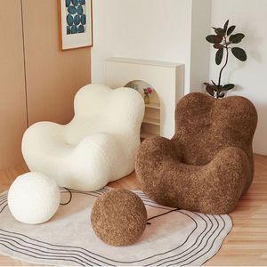 Fauteuil inclinable en forme de S pour maman, idéal pour salon, balcon ou chambre, en <span class=keywords><strong>laine</strong></span> <span class=keywords><strong>bouclée</strong></span>, pour se détendre - Product Image 3
