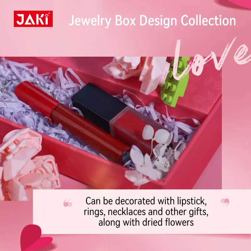 JAKI DIY Women Valentine Day Little pink bear cartoon Building Blocks Brick Toy Sets toys for kids