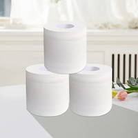 Vente en gros Echantillon gratuit 3ply taille personnalisée rouleau de papier hygiénique en vrac pour salle de bain toilette
