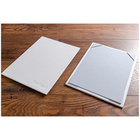 Housse de menu en cuir PU brun foncé pour hôtel, bar à café, restaurant, couverture de menu en cuir épais, ensemble de dossiers A4 en cuir