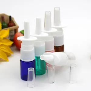 Flacone Spray per rinite portatile personalizzato da 5ml 1oz flacone Spray per naso cosmetico con pompa per spruzzatore nasale