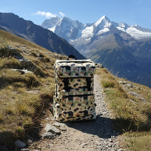 Mochila Geométrica Oxford Ripstop Ligera, Resistente e Impermeable con Capacidad de 20-37L, Cierre de Cremallera para Viajes y Uso al Aire Libre - Product Image 2