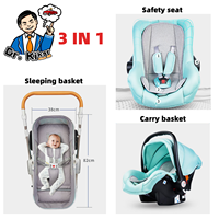Lorda Poussette de luxe 3 en 1 pour bébé Landau de voyage pliable avec panier de transport Poussette pour bébés