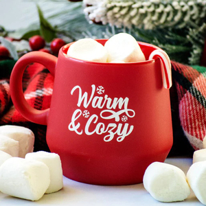 Venta caliente rojo mate cerámica Drinkware lindo regalo de Navidad taza de café para agua y té para las vacaciones - Product Image 5