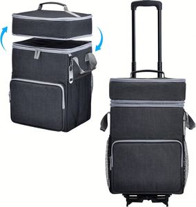 Large Rolling Cooler Leakproof Insulated Soft Cooler Bag with Wheels and Handle Collapsible for Beach Camping Travel Outdoor - Product Image 1