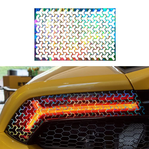 48*30cm elegante coche panal pegatinas luces traseras calcomanías para Auto lámpara trasera decoración ventana envoltura película pegatina decorativa - Product Image 5